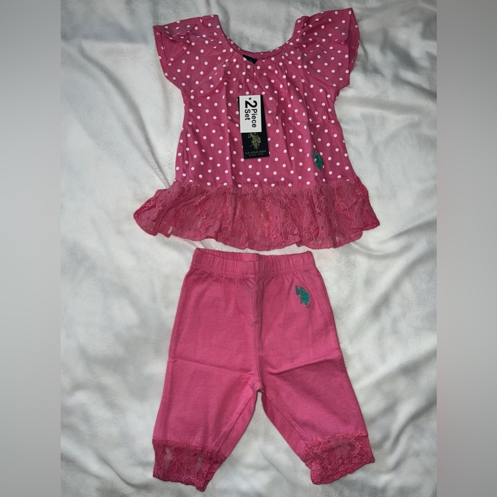 U.S polo 2 piece set girls